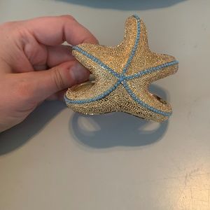Lilly Pulitzer Gold Starfish Bracelet EUC